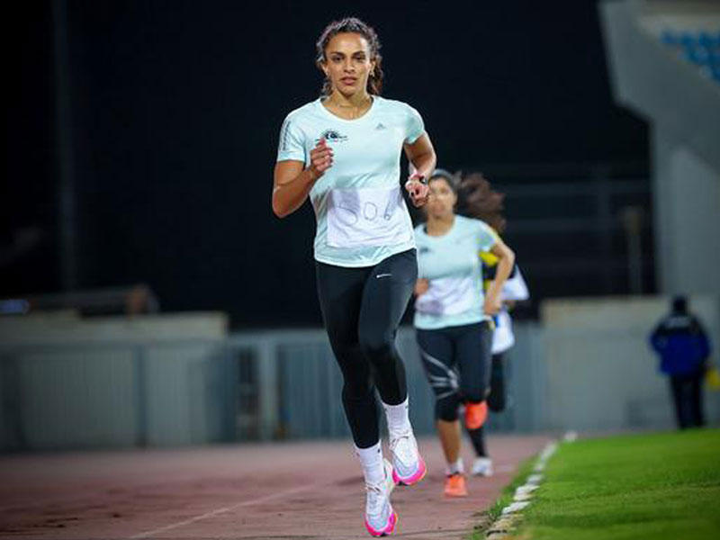 جانب من تدريبات اليوم الاول