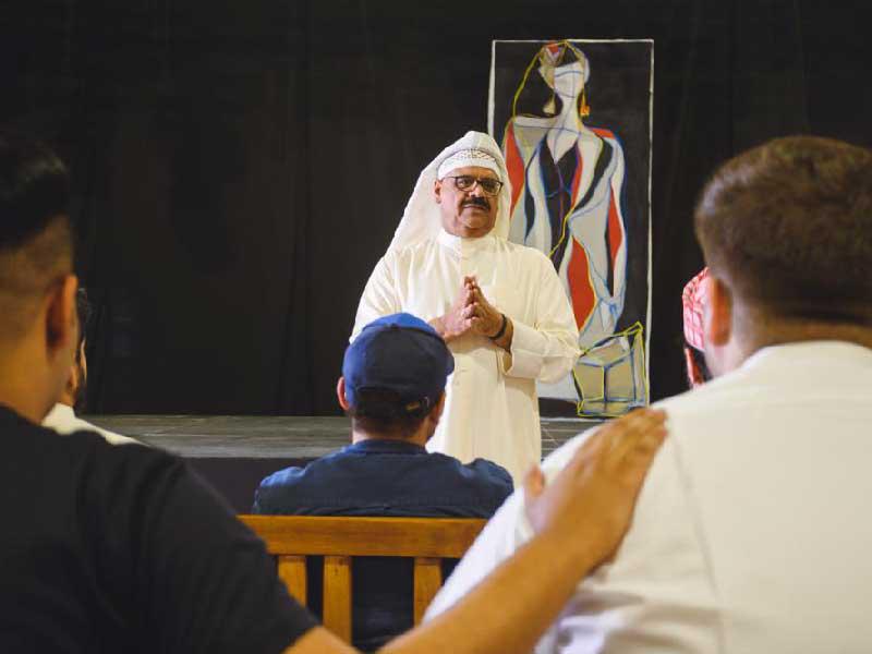 حسين خلال الورشة