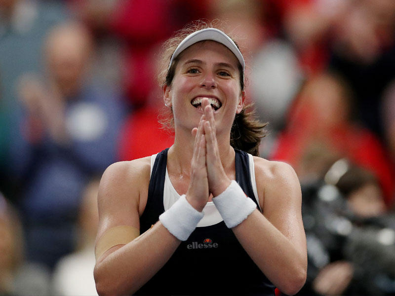 نجمة التنس البريطانية جوهانا كونتا 