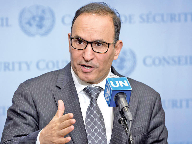 المندوب الدائم لدى الأمم المتحدة السفير منصور العتيبي