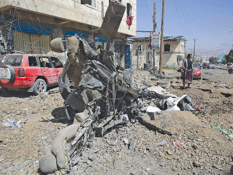 الحوثي يتلقى سلسلة ضربات بصنعاء وصعدة ومأرب n