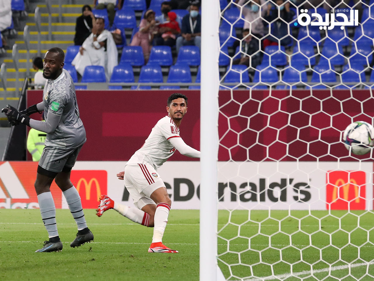 جانب من مباراة الإمارات وموريتانيا