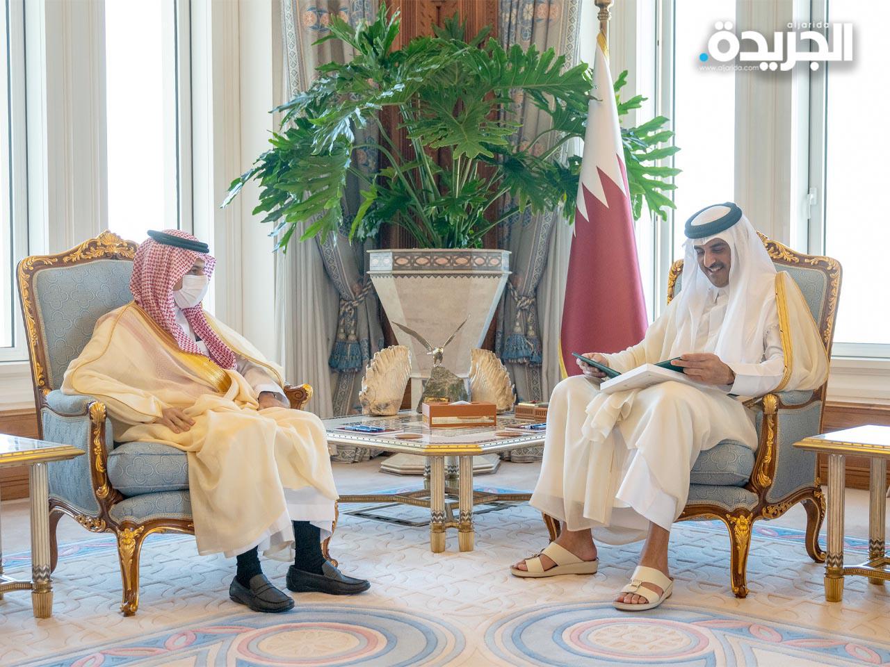 أمير قطر يتلقى دعوة من خادم الحرمين لحضور القمة الخليجية