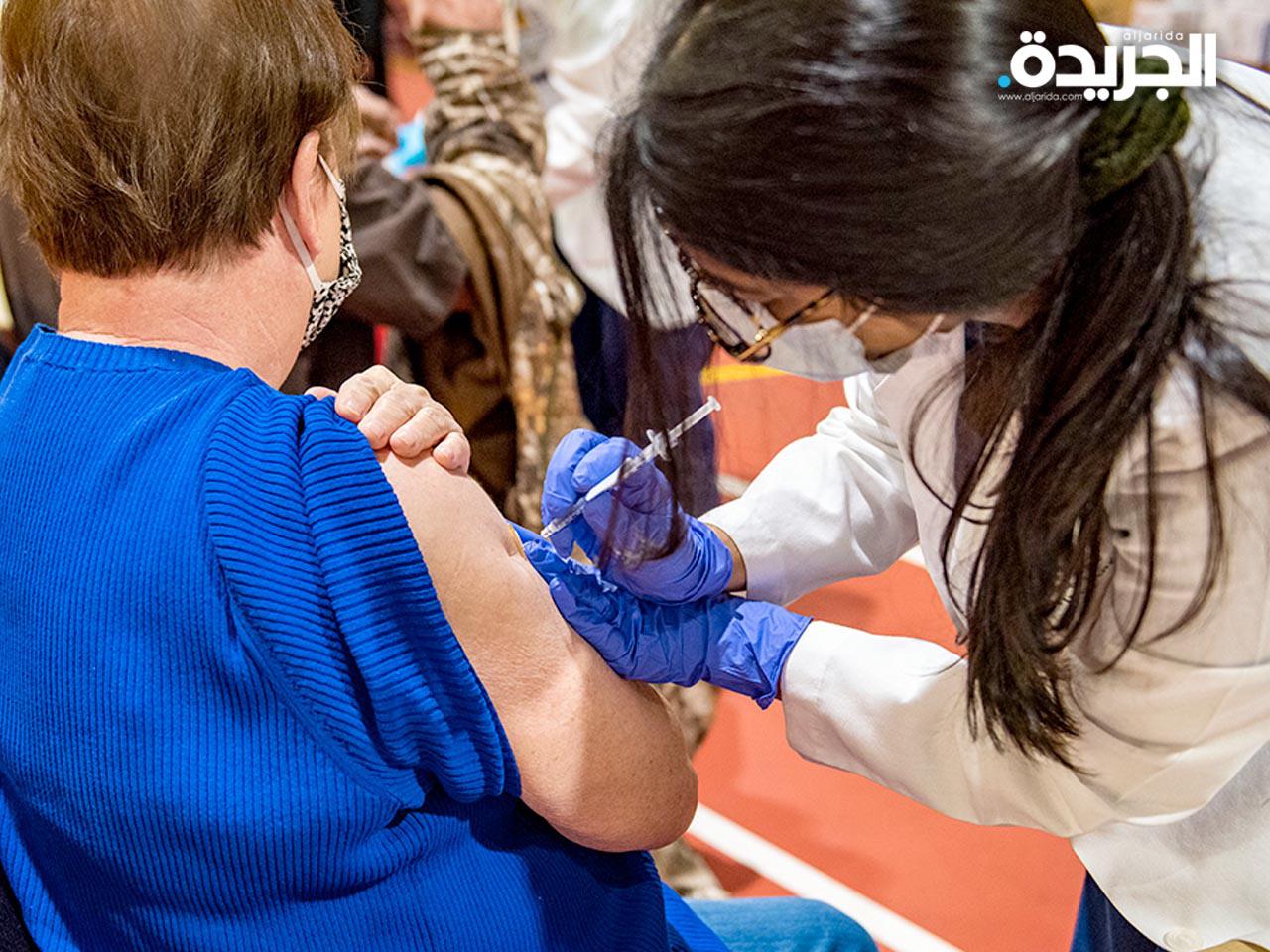 جانب من عملية التطعيم في نيويورك