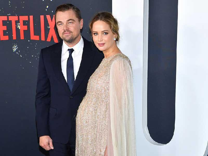 الممثلة جينيفر لورانس والممثل ليوناردو دي كابريو
