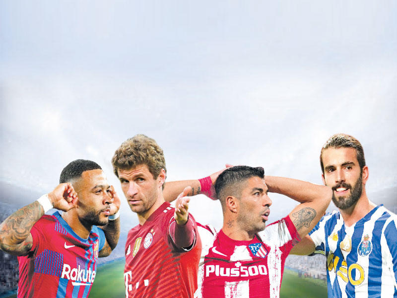 اوليفيرا نجم بورتو - سواريز نجم أتلتيكو - مولر نجم بايرن - ديباي نجم برشلونة