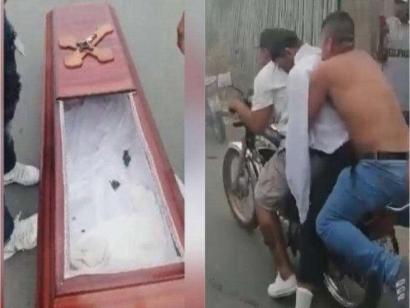 مجموعة من الشباب في الإكوادور يودعون جثته صديقهم المتوفى بجولة على الدراجة النارية