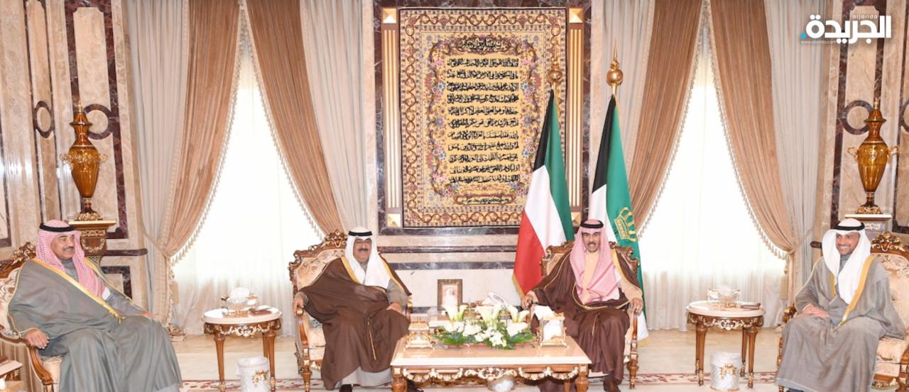 الأمير يستقبل سمو وليد العهد ورئيسي السلطتين في دار يمامة