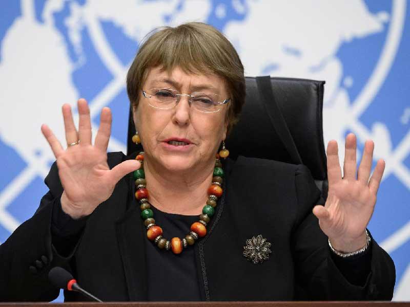 مفوضة الأمم المتحدة لحقوق الإنسان ميشيل باشليه 