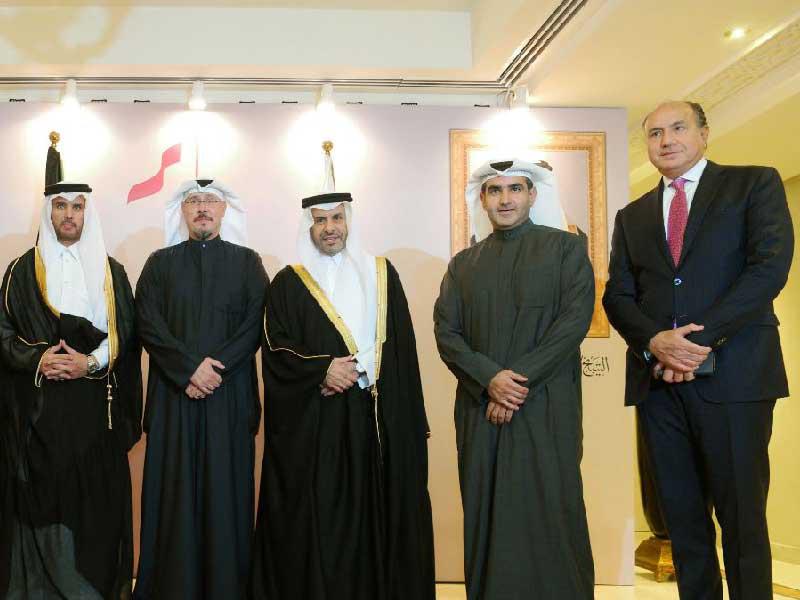 البابطين وقعوار والأيوب يقدمون التهاني للسفير القطري ومحمد مطير العنزي القائم بأعمال السفارة القطرية في الكويت