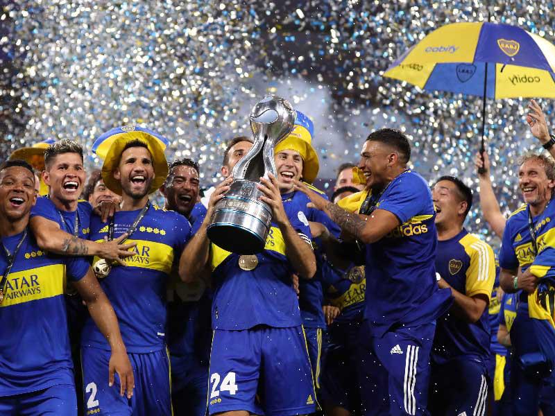 جانب من مراسم تتويج بوكا جونيورز