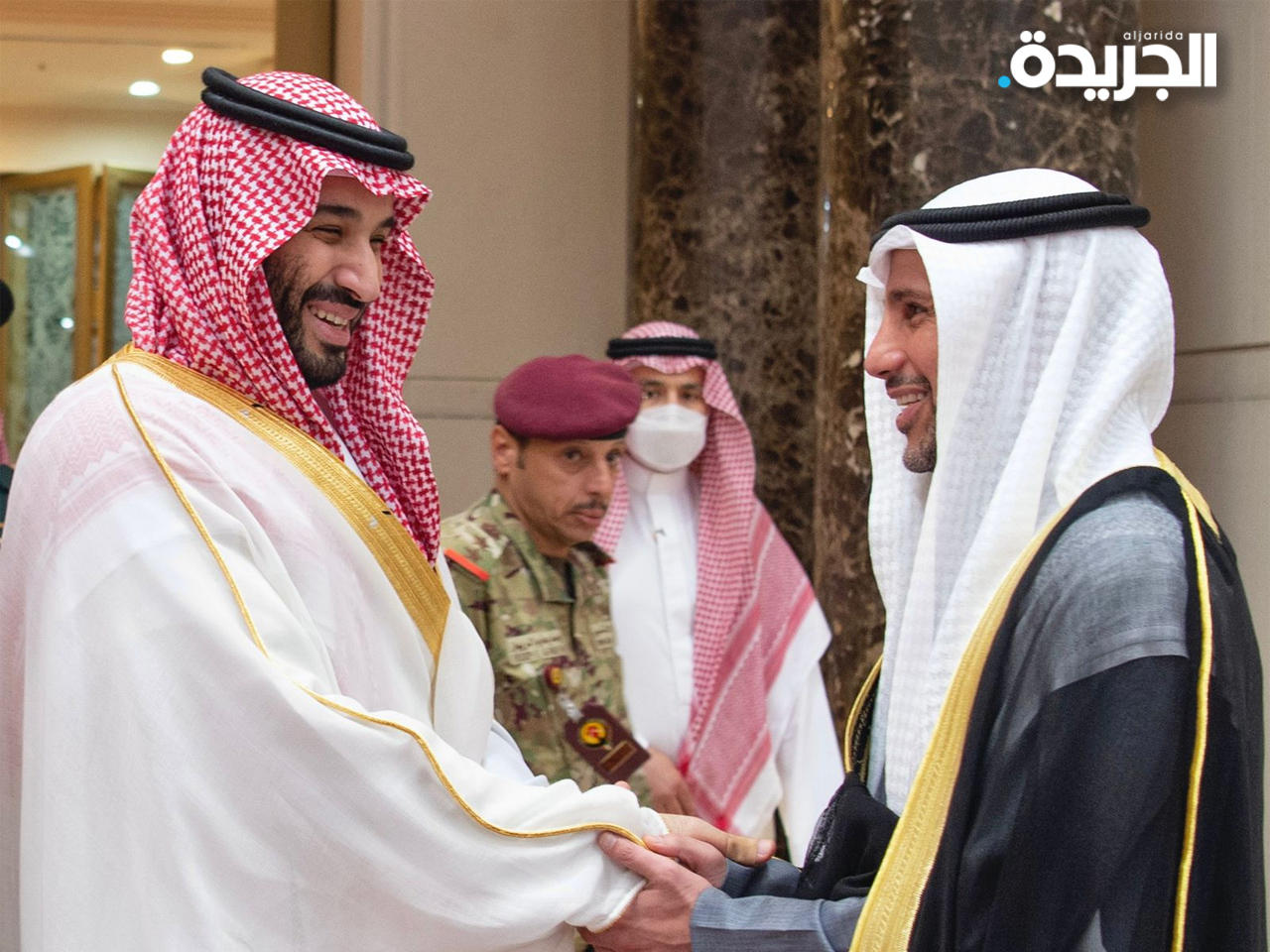 الغانم ملتقياً ولي عهد السعودية