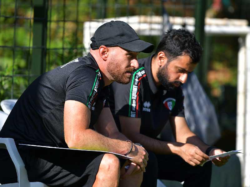 غونزاليس والعزب في تدريب سابق