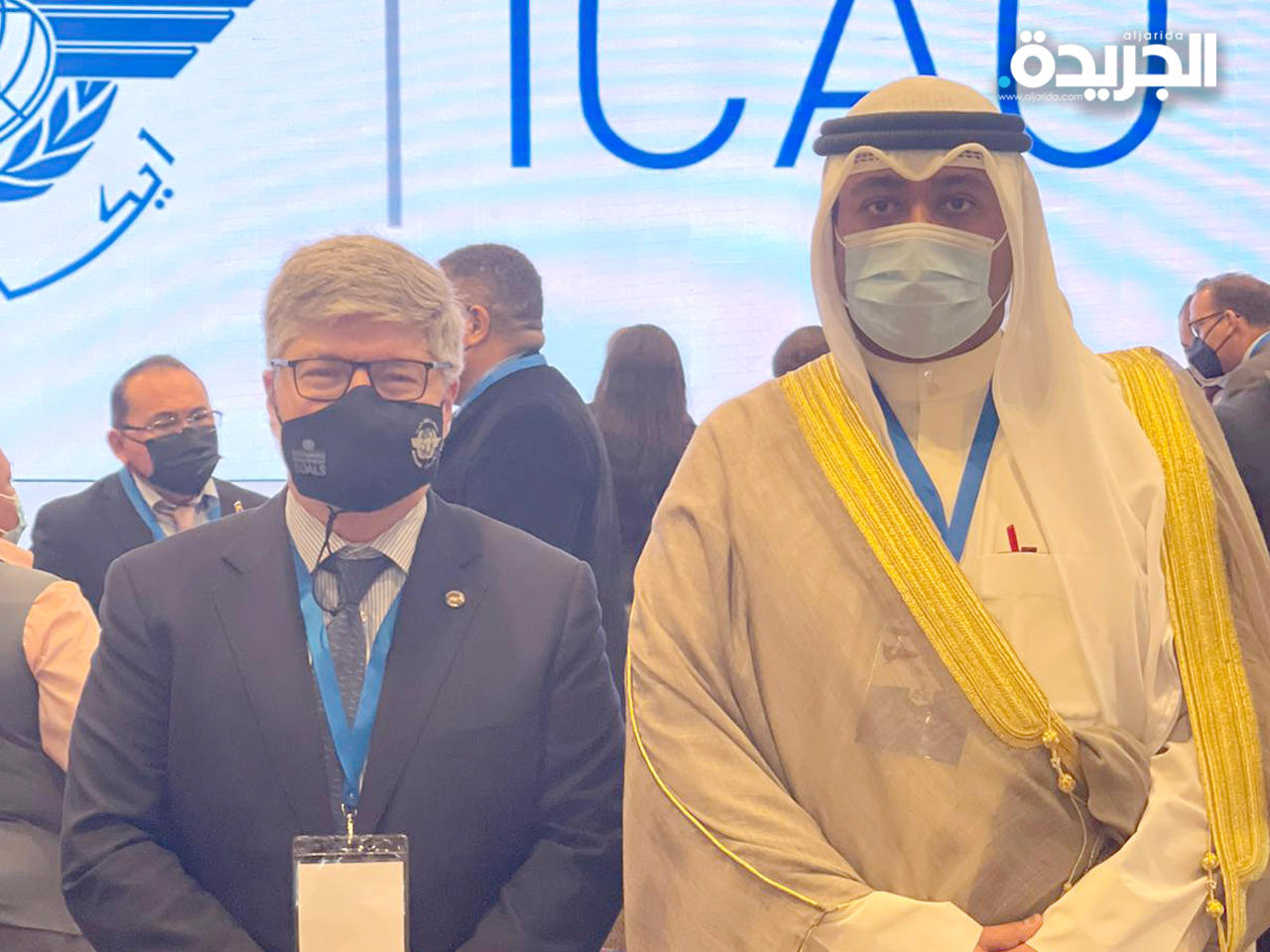 رئيس الطيران المدني أثناء مشاركته في مؤتمر مفاوضات الطيران المدني الدولي في جمهورية كولومبيا