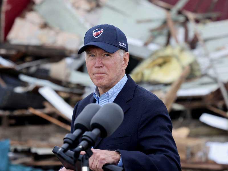 جو بايدن في ولاية كنتاكي الأميركية