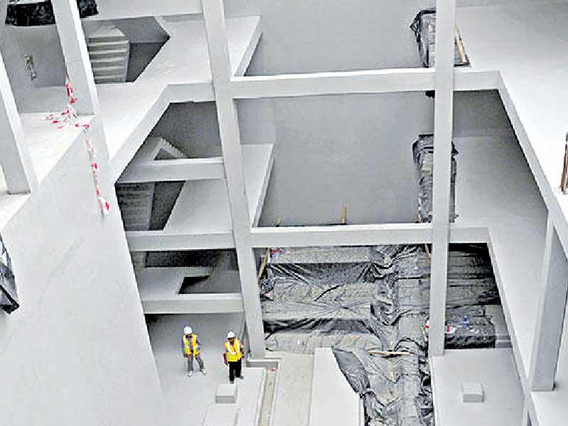 نموذج لأحد مباني المشاريع العميقة لخزانات «الأشغال »