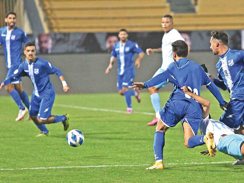 جانب من مباراة السالمية والتضامن