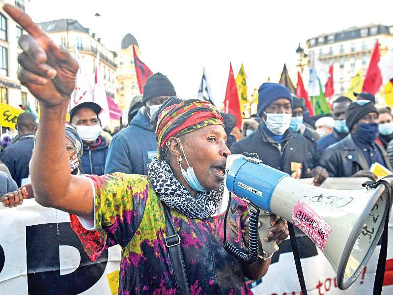 جانب من مظاهرات فرنسا