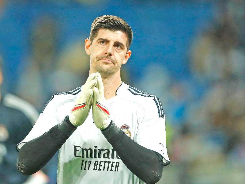 حارس مرمى ريال مدريد البلجيكي تيبو كورتوا