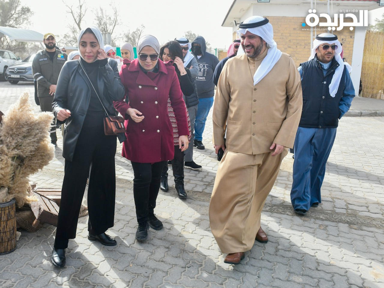 رئيس مجلس الإدارة ومدير عام الهيئة الشيخ عبدالله الأحمد خلال افتتاح المحمية