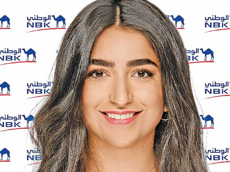  المديرة في إدارة التواصل في بنك الكويت الوطني فرح بستكي