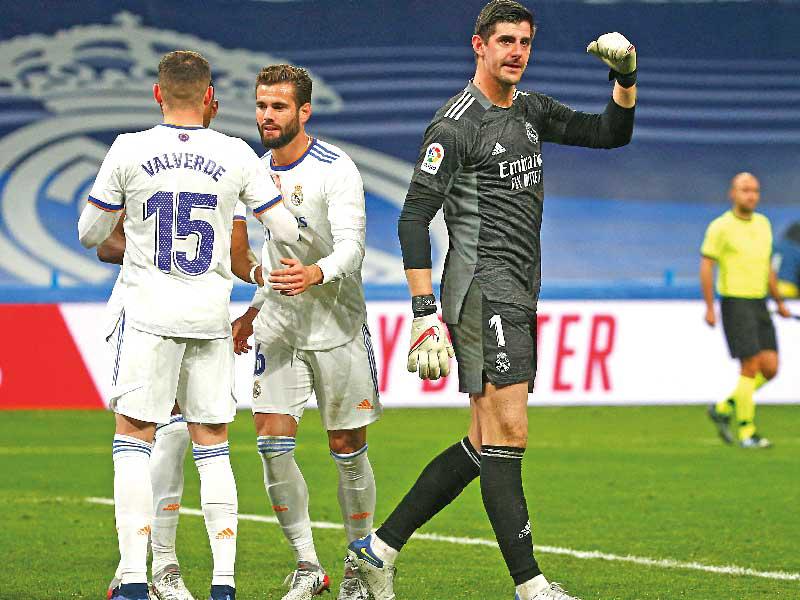 لاعبو ريال مدريد خلال مباراة سابقة