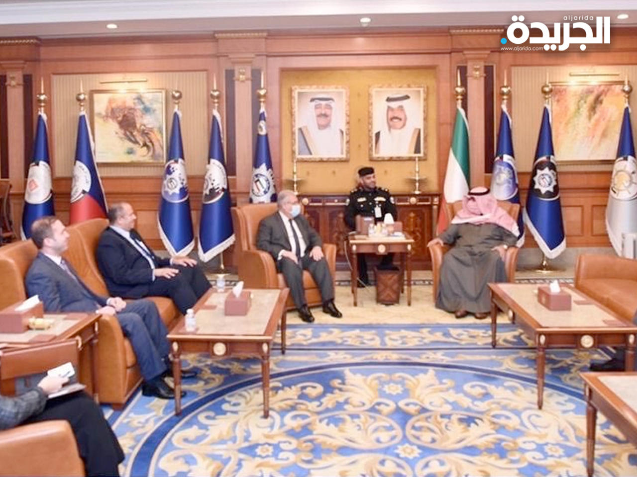 العلي مستقبلاً السفير المصري