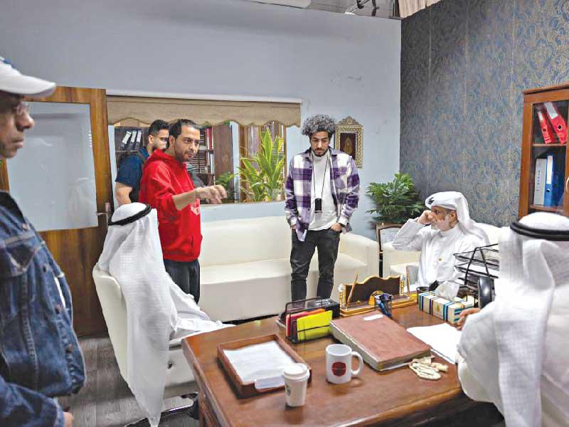 من أجواء التصوير 