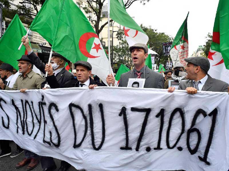 مظاهرات جزائرية تجوب شوارع العاصمة الفرنسية باريس (صورة ارشيفية)
