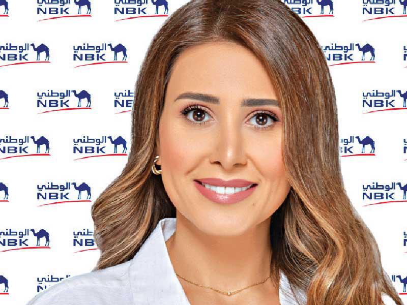  مسؤولة العلاقات العامة في بنك الكويت الوطني أسماء بن حسين