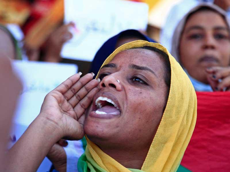  الجماعات النسائية في السودان تنظم تظاهرات تضامنية