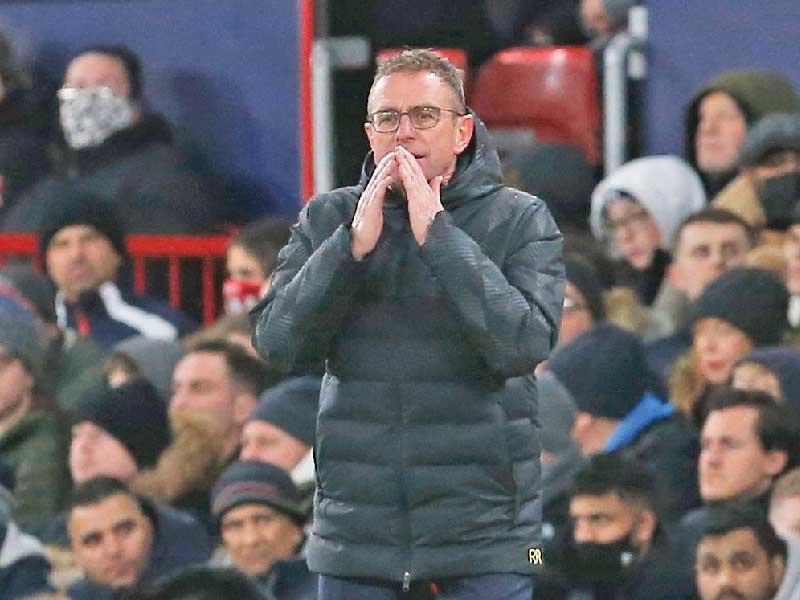 رالف رانغنيك، المدير الفني لفريق مانشستر يونايتد الإنكليزي لكرة القدم