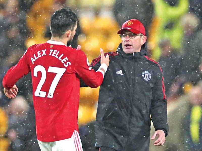 رانغنيك خلال المباراة السابقة 