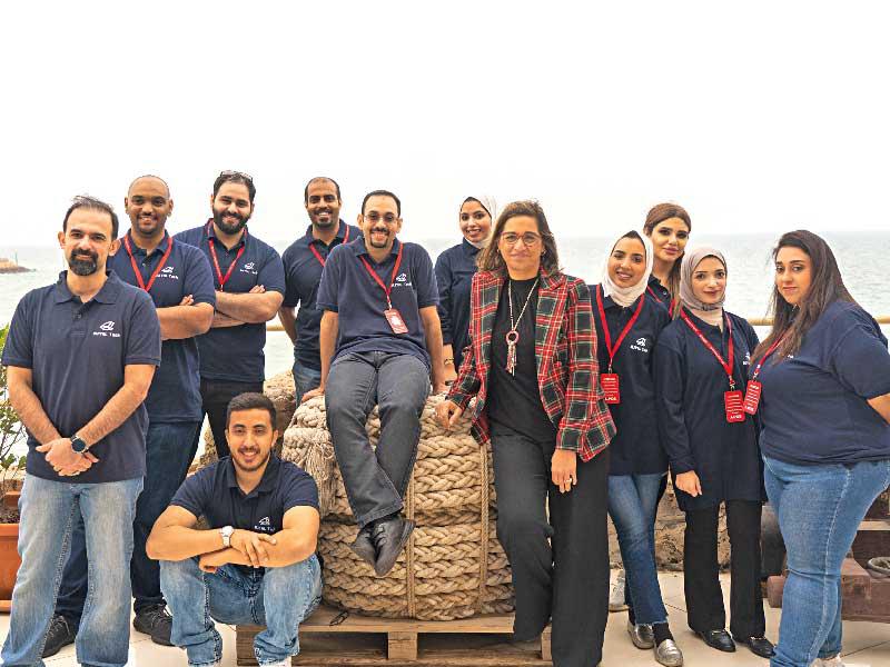 سلمى الحجاج مع فريق Ajyal Tech