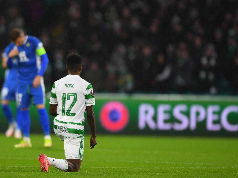 لاعب خط وسط سيلتيك إسماعيل سورو دعما لحملات مناهضة العنصرية