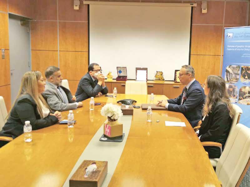 جانب من الاجتماع مع السفير النمساويn