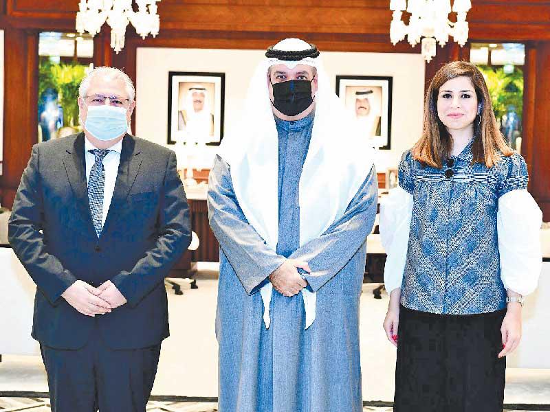  محافظ الفروانية، الشيخ مشعل الجابر مستقبلاً شلتوت أمس