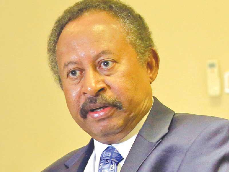  رئيس الحكومة السودانية عبدالله حمدوك