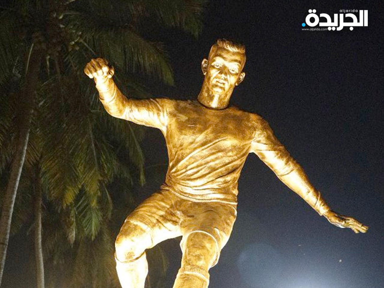 تمثال رونالدو في جوا الهندية