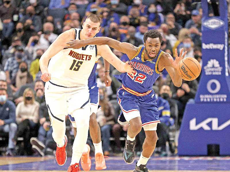 ويغينز نجم غولدن ستايت ويوكيتش نجم دنفر