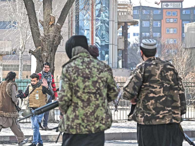 قوات حركة طالبان في شوارع افغانستان