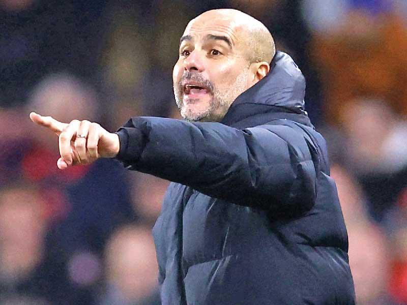 بيب غوارديولا المدير الفني لنادي مانشستر سيتي