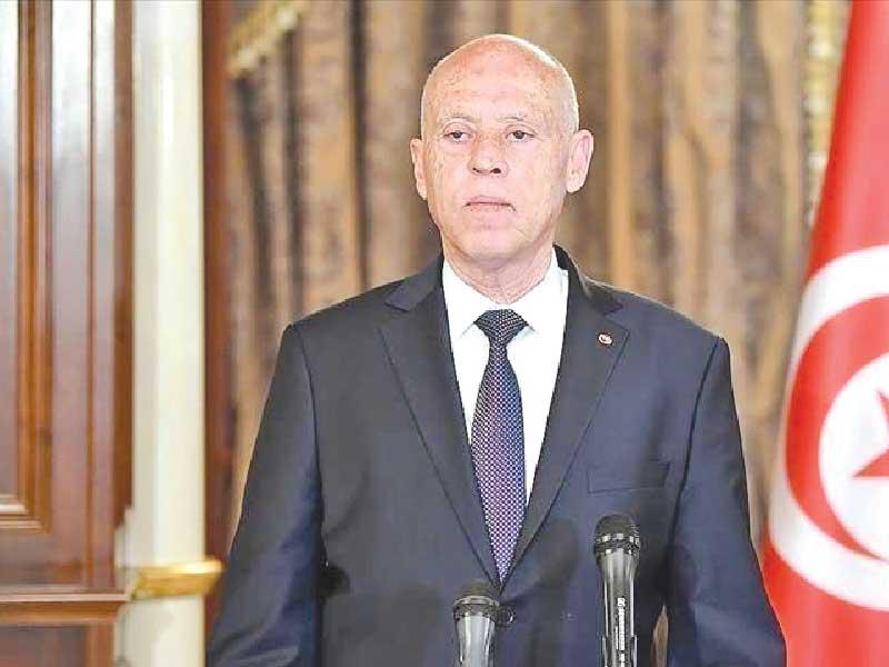 الرئيس التونسي قيس سعيد