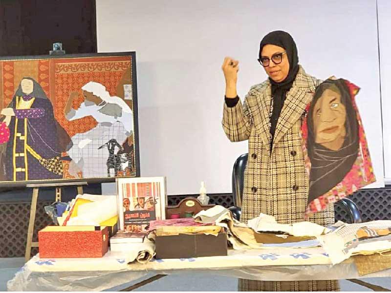 سهيلة العطية خلال الورشة