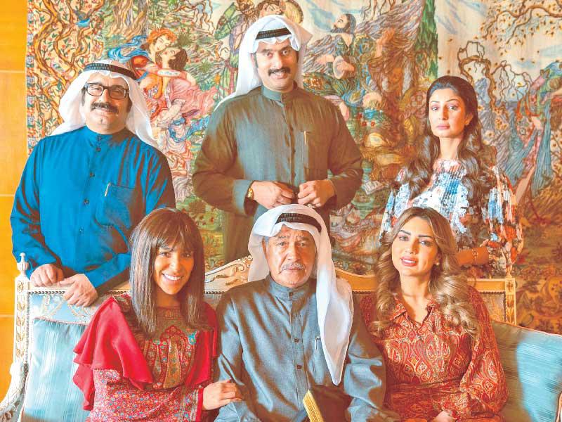 النبهان مع نجوم مسلسل «الناموس»