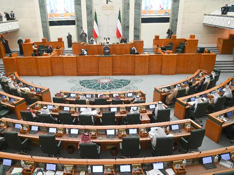 جانب من جلسة مجلس الأمة أمس
