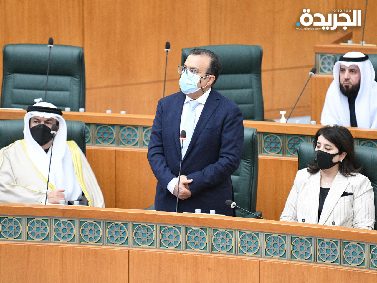 الوزير د. خالد السعيد خلال أداء الحكومة الجديدة اليمين الدستورية في جلسة الثلاثاء الماضي