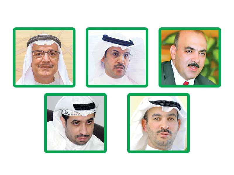 الخبير النفطي د. أنس الحجي - أستاذ الاقتصاد في جامعة الكويت، د. عبدالمحسن المطيري - الخبير النفطي الإماراتي، د. علي العامري - المحلل المالي علي النمش - المحلل المالي ميثم الشخص