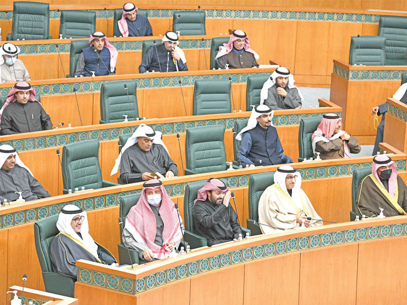 الحكومة في جلسة سابقة