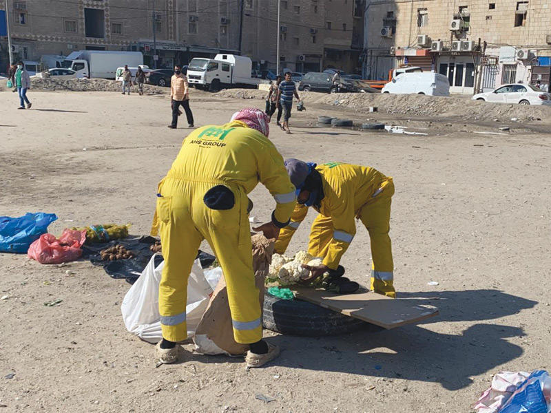 جانب من حملة البلدية في جليب الشيوخ 